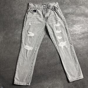Men’s Distressed Grey Jeans Regal Exchange Size 30x30 Street Wear Denim